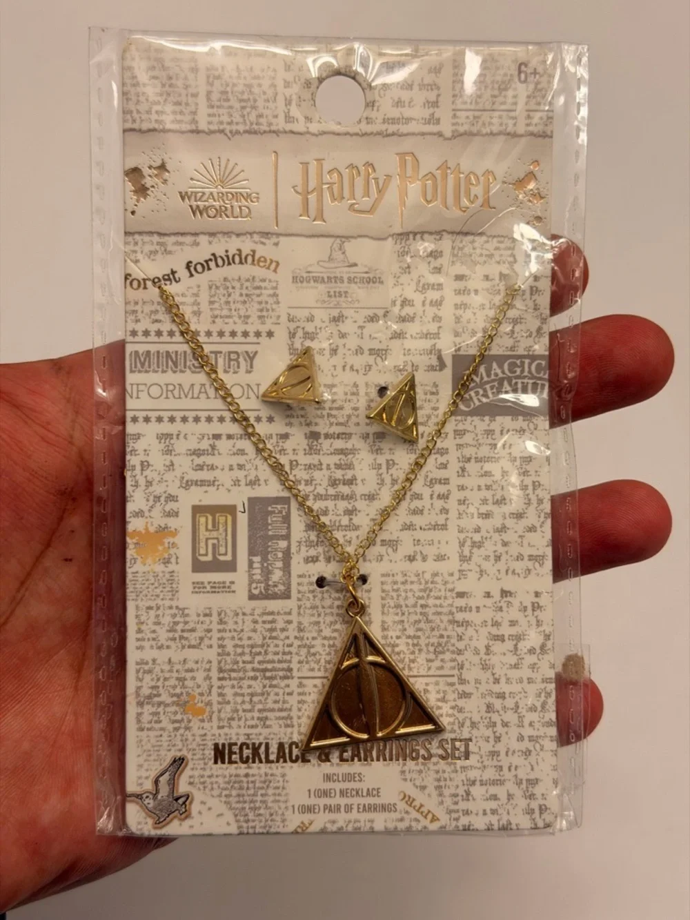 Harry Potter Wizard Earing‎ and Neclace Set